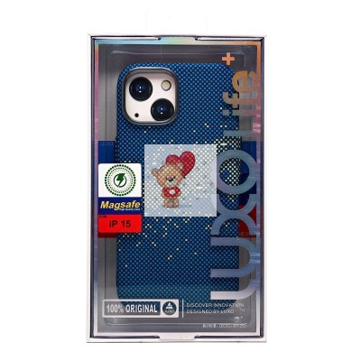 Чехол-накладка для Apple iPhone 15 - (135) (синий/зеленый) Luxo Creative PC