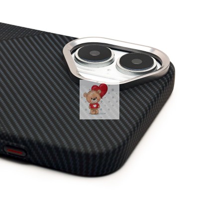 Чехол-накладка для Apple iPhone 16 Plus - (122) (черный) Luxo Creative PC