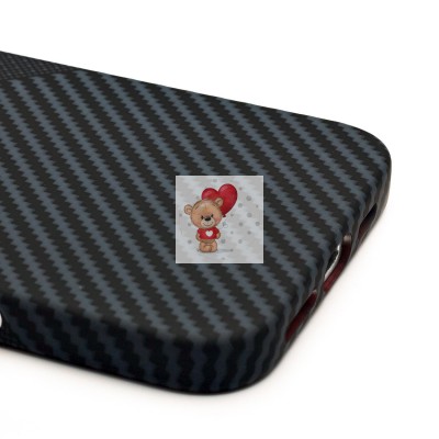 Чехол-накладка для Apple iPhone 16 Plus - (122) (черный) Luxo Creative PC