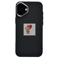 Чехол-накладка для Apple iPhone 16 Plus - (123) (черный) Luxo Creative PC