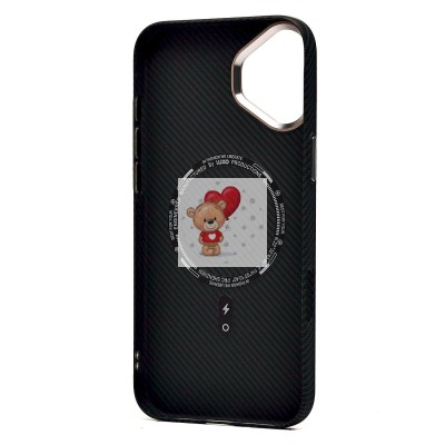 Чехол-накладка для Apple iPhone 16 Plus - (123) (черный) Luxo Creative PC