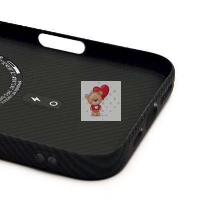 Чехол-накладка для Apple iPhone 16 Plus - (123) (черный) Luxo Creative PC