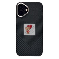 Чехол-накладка для Apple iPhone 16 Plus - (124) (черный) Luxo Creative PC