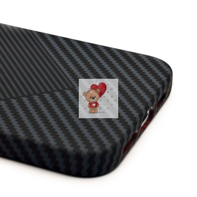 Чехол-накладка для Apple iPhone 16 Plus - (124) (черный) Luxo Creative PC