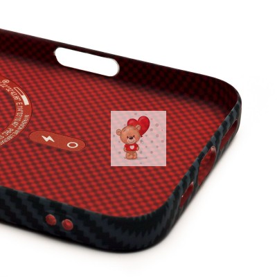 Чехол-накладка для Apple iPhone 16 Plus - (124) (черный) Luxo Creative PC