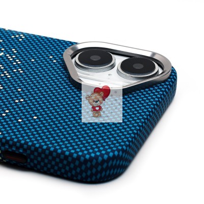 Чехол-накладка для Apple iPhone 16 Plus - (135) (синий/зеленый) Luxo Creative PC