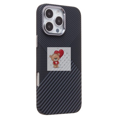 Чехол-накладка для Apple iPhone 16 Pro Max - (122) (черный) Luxo Creative PC