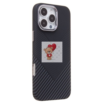 Чехол-накладка для Apple iPhone 16 Pro Max - (124) (черный) Luxo Creative PC