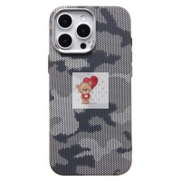 Чехол-накладка для Apple iPhone 16 Pro Max - (126) (черный/серый) Luxo Creative PC