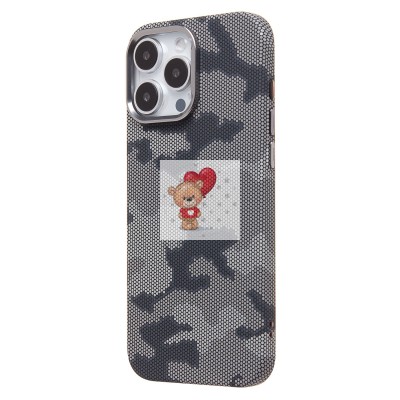 Чехол-накладка для Apple iPhone 16 Pro Max - (126) (черный/серый) Luxo Creative PC