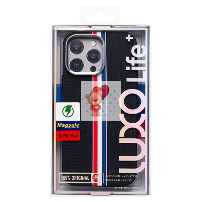 Чехол-накладка для Apple iPhone 16 Pro Max - (129) (черный/многоцветный) Luxo Creative PC