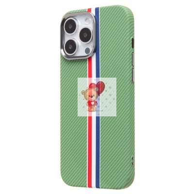 Чехол-накладка для Apple iPhone 16 Pro Max - (131) (зеленый/многоцветный) Luxo Creative PC