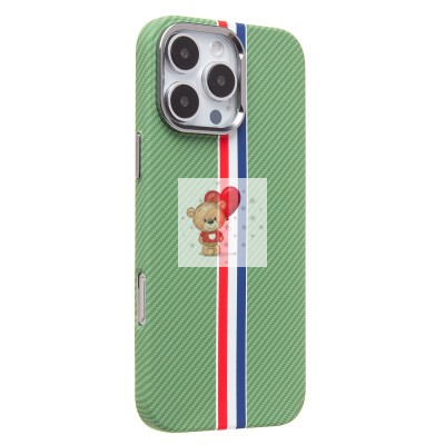 Чехол-накладка для Apple iPhone 16 Pro Max - (131) (зеленый/многоцветный) Luxo Creative PC