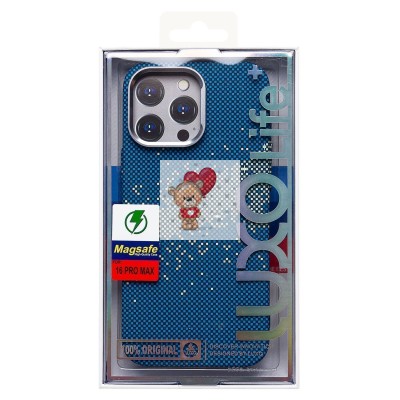 Чехол-накладка для Apple iPhone 16 Pro Max - (135) (синий/зеленый) Luxo Creative PC