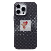 Чехол-накладка для Apple iPhone 16 Pro Max - (136) (черный/серый) Luxo Creative PC