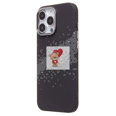 Чехол-накладка для Apple iPhone 16 Pro Max - (136) (черный/серый) Luxo Creative PC