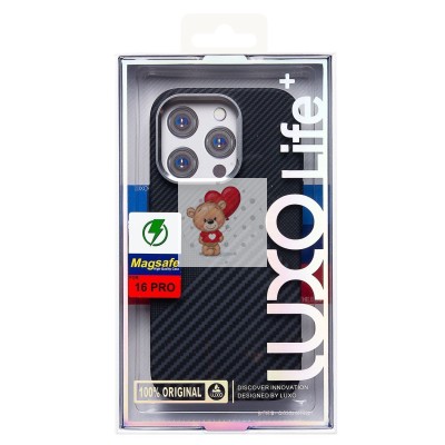 Чехол-накладка для Apple iPhone 16 Pro - (122) (черный) Luxo Creative PC