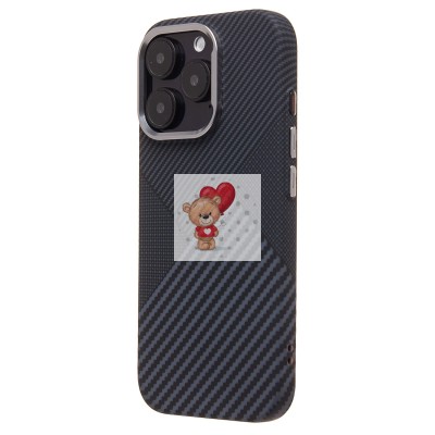 Чехол-накладка для Apple iPhone 16 Pro - (122) (черный) Luxo Creative PC