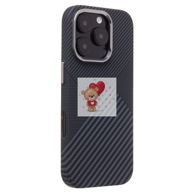 Чехол-накладка для Apple iPhone 16 Pro - (122) (черный) Luxo Creative PC