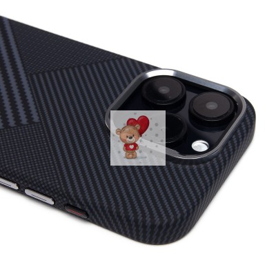 Чехол-накладка для Apple iPhone 16 Pro - (122) (черный) Luxo Creative PC