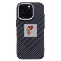 Чехол-накладка для Apple iPhone 16 Pro - (124) (черный) Luxo Creative PC