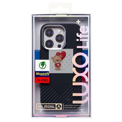 Чехол-накладка для Apple iPhone 16 Pro - (124) (черный) Luxo Creative PC