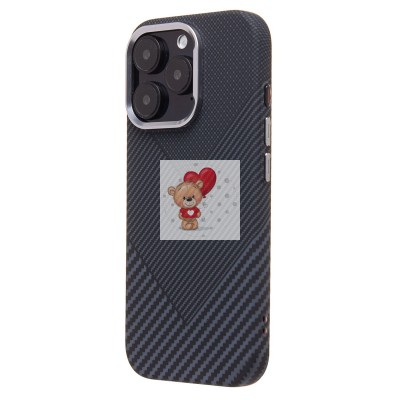 Чехол-накладка для Apple iPhone 16 Pro - (124) (черный) Luxo Creative PC