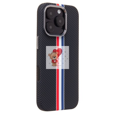 Чехол-накладка для Apple iPhone 16 Pro - (129) (черный/многоцветный) Luxo Creative PC