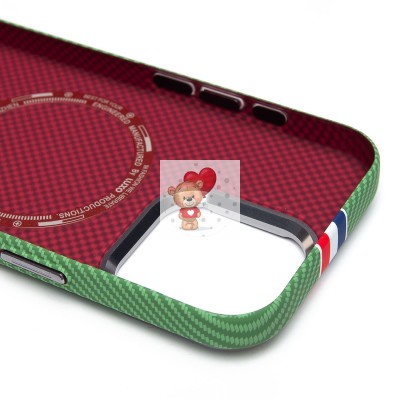 Чехол-накладка для Apple iPhone 16 Pro - (131) (зеленый/многоцветный) Luxo Creative PC