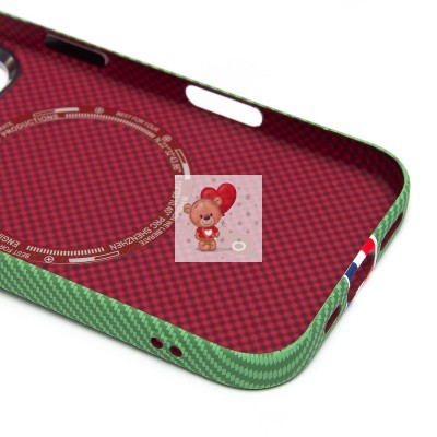 Чехол-накладка для Apple iPhone 16 Pro - (131) (зеленый/многоцветный) Luxo Creative PC