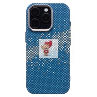 Чехол-накладка для Apple iPhone 16 Pro - (135) (синий/зеленый) Luxo Creative PC