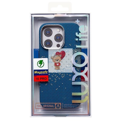 Чехол-накладка для Apple iPhone 16 Pro - (135) (синий/зеленый) Luxo Creative PC