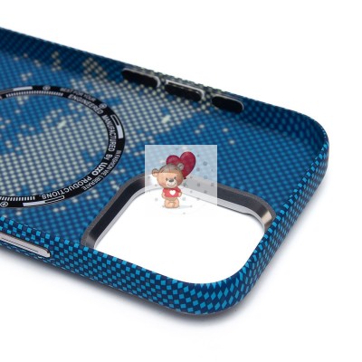 Чехол-накладка для Apple iPhone 16 Pro - (135) (синий/зеленый) Luxo Creative PC