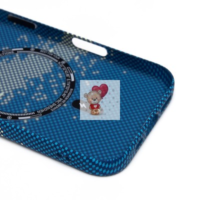 Чехол-накладка для Apple iPhone 16 Pro - (135) (синий/зеленый) Luxo Creative PC