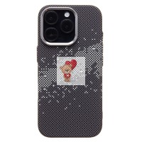 Чехол-накладка для Apple iPhone 16 Pro - (136) (черный/серый) Luxo Creative PC