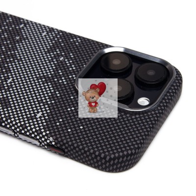 Чехол-накладка для Apple iPhone 16 Pro - (136) (черный/серый) Luxo Creative PC