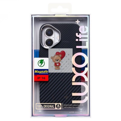 Чехол-накладка для Apple iPhone 16 - (122) (черный) Luxo Creative PC