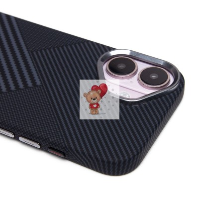 Чехол-накладка для Apple iPhone 16 - (122) (черный) Luxo Creative PC