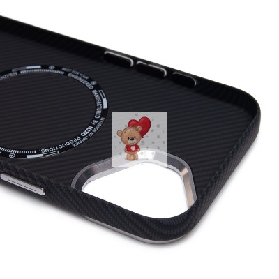 Чехол-накладка для Apple iPhone 16 - (123) (черный) Luxo Creative PC