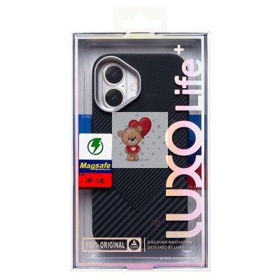 Чехол-накладка для Apple iPhone 16 - (124) (черный) Luxo Creative PC