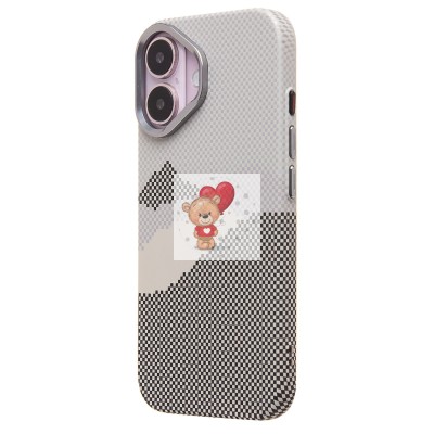 Чехол-накладка для Apple iPhone 16 - (125) (серый) Luxo Creative PC