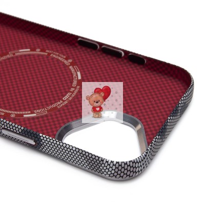 Чехол-накладка для Apple iPhone 16 - (126) (черный/серый) Luxo Creative PC