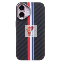 Чехол-накладка для Apple iPhone 16 - (129) (черный/многоцветный) Luxo Creative PC