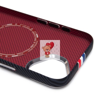 Чехол-накладка для Apple iPhone 16 - (129) (черный/многоцветный) Luxo Creative PC