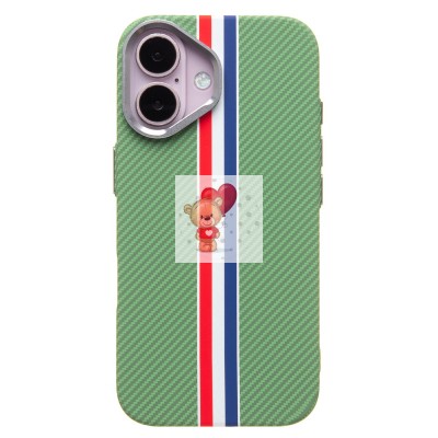 Чехол-накладка для Apple iPhone 16 - (131) (зеленый/многоцветный) Luxo Creative PC Чехол-накладка для Apple iPhone 16 - (131) (зеленый/многоцветный) Luxo Creative PC