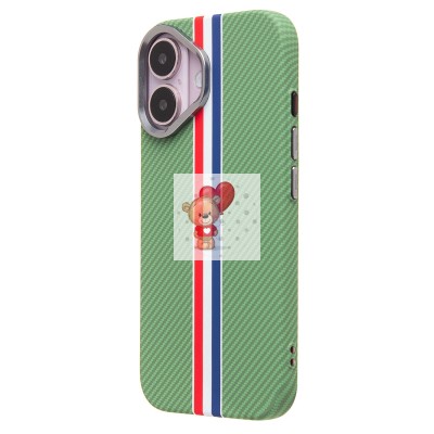Чехол-накладка для Apple iPhone 16 - (131) (зеленый/многоцветный) Luxo Creative PC