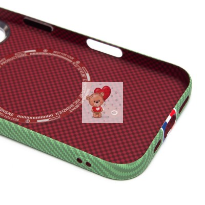 Чехол-накладка для Apple iPhone 16 - (131) (зеленый/многоцветный) Luxo Creative PC