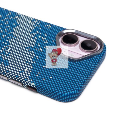 Чехол-накладка для Apple iPhone 16 - (135) (синий/зеленый) Luxo Creative PC Чехол-накладка для Apple iPhone 16 - (135) (синий/зеленый) Luxo Creative PC