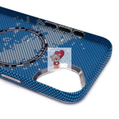 Чехол-накладка для Apple iPhone 16 - (135) (синий/зеленый) Luxo Creative PC Чехол-накладка для Apple iPhone 16 - (135) (синий/зеленый) Luxo Creative PC