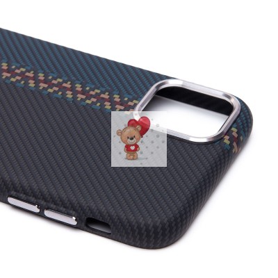 Чехол-накладка для Apple iPhone 11 - (121) (черный/синий) Luxo Creative PC